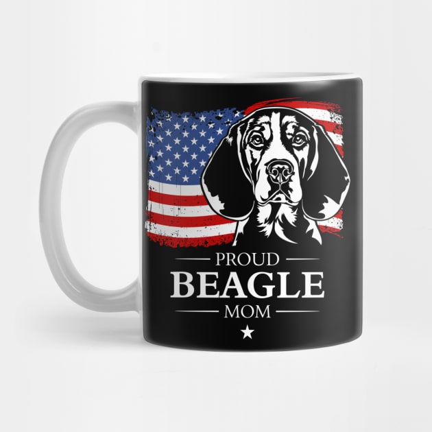 Beagle Mom American Flag patriotic dog by wilsigns